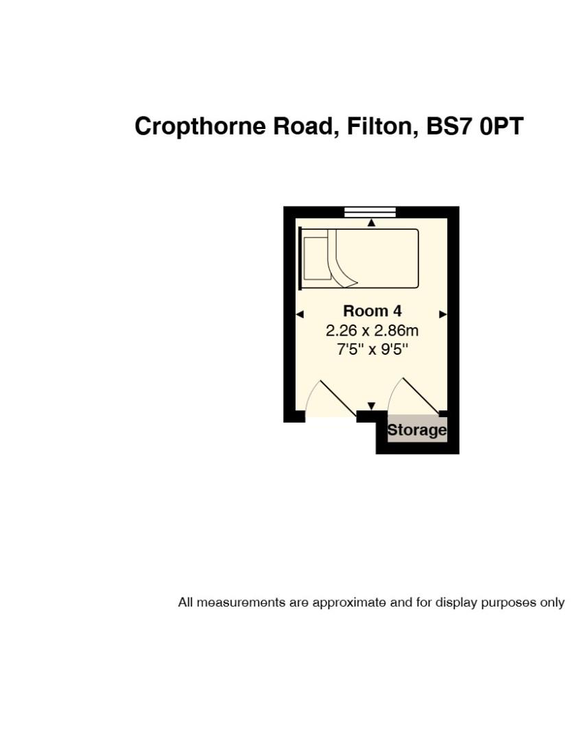 Floorplan for Cropthorne Road, Northville, Bristol
